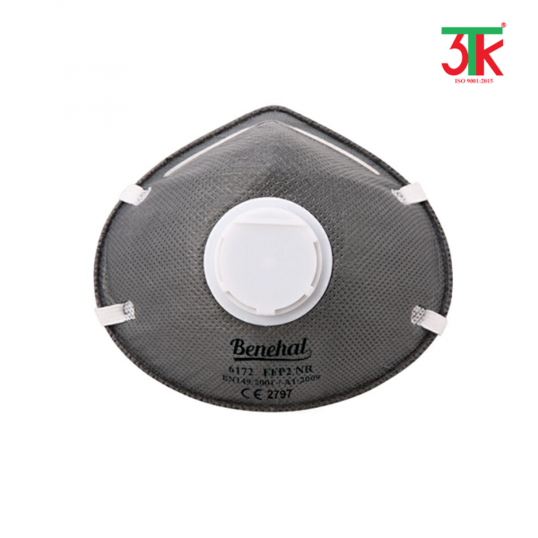 Khẩu trang lọc bụi FFP2 dạng cốc kích hoạt có van 6172