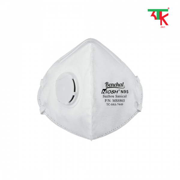 Khẩu trang lọc bụi NIOSH N95 có thể gập lại, van thở ra. 8865