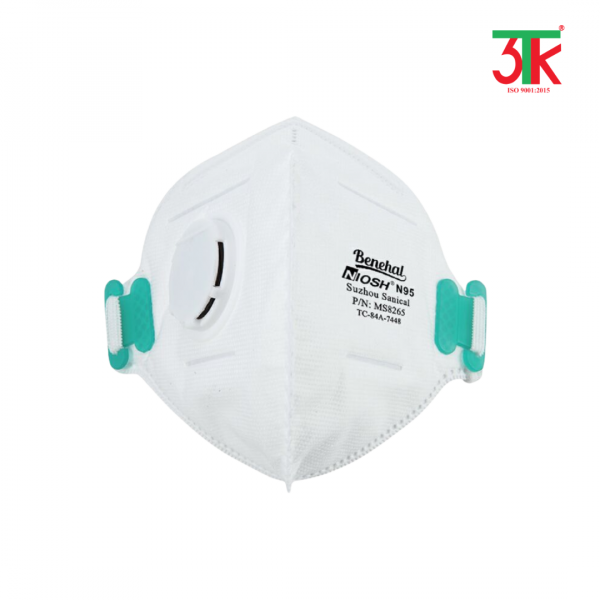 Khẩu trang lọc bụi N95 có van thở gấp gọn 8265