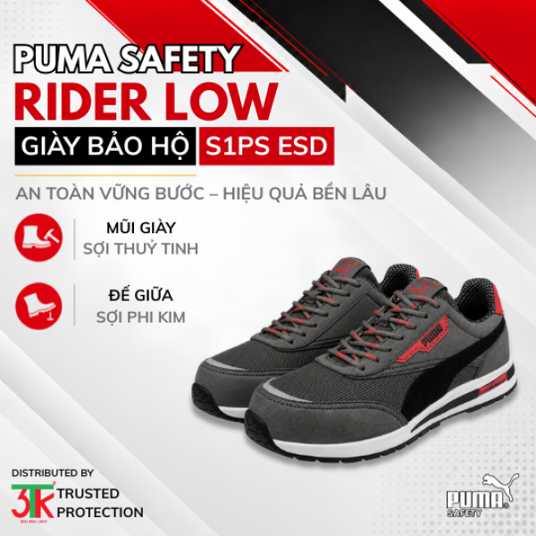 Giày bảo hộ Puma Safety Rider Low S1PS